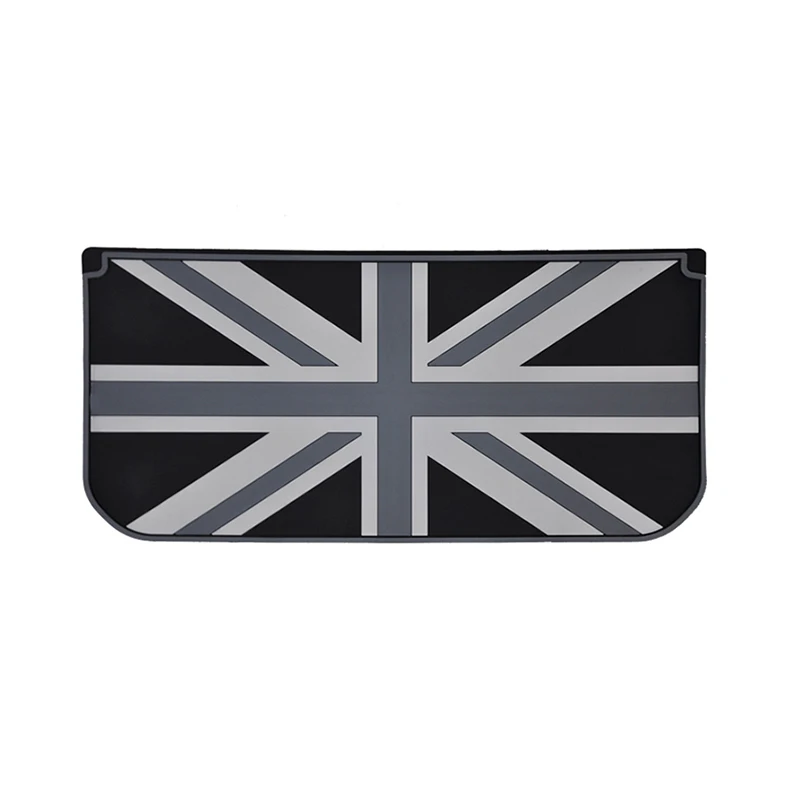 black gray Для mini one cooper F55 F56 резиновый материал стиль черный Национальный британский флаг багажник коврик автомобильные аксессуары(1 шт./компл - Название цвета: black gray