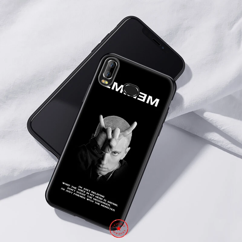 IYICAO Eminem 8 Mile Rap God Soft Case for Samsung Galaxy A9 A7 A8 A6 Plus 2018 A3 A5 2017 2016 &amp J6 Cover |
