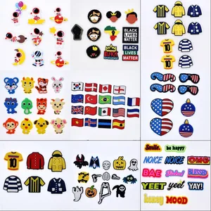 Новое поступление, модные флаги стран, Униформа, черные уведомления о жизни, короткий приговор, животные, Хэллоуин, Рождественская обувь, Подвески, браслет