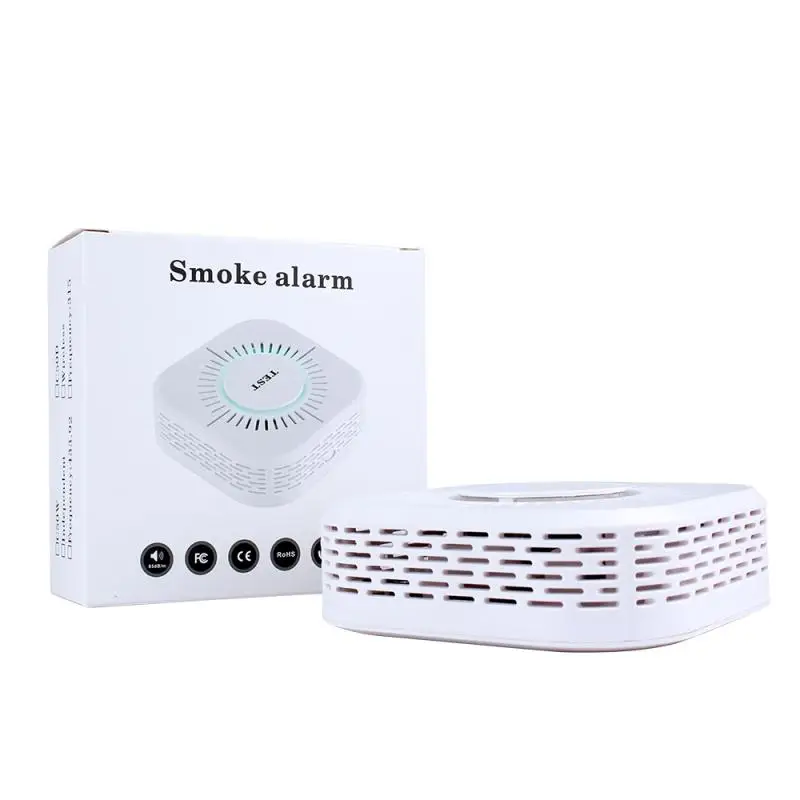 

Smoke Alarm Fire Protection Smoke Detector Fire Smoke Sensor Detector Sound&Light Alarm Tester Smoke Alarm Home Security