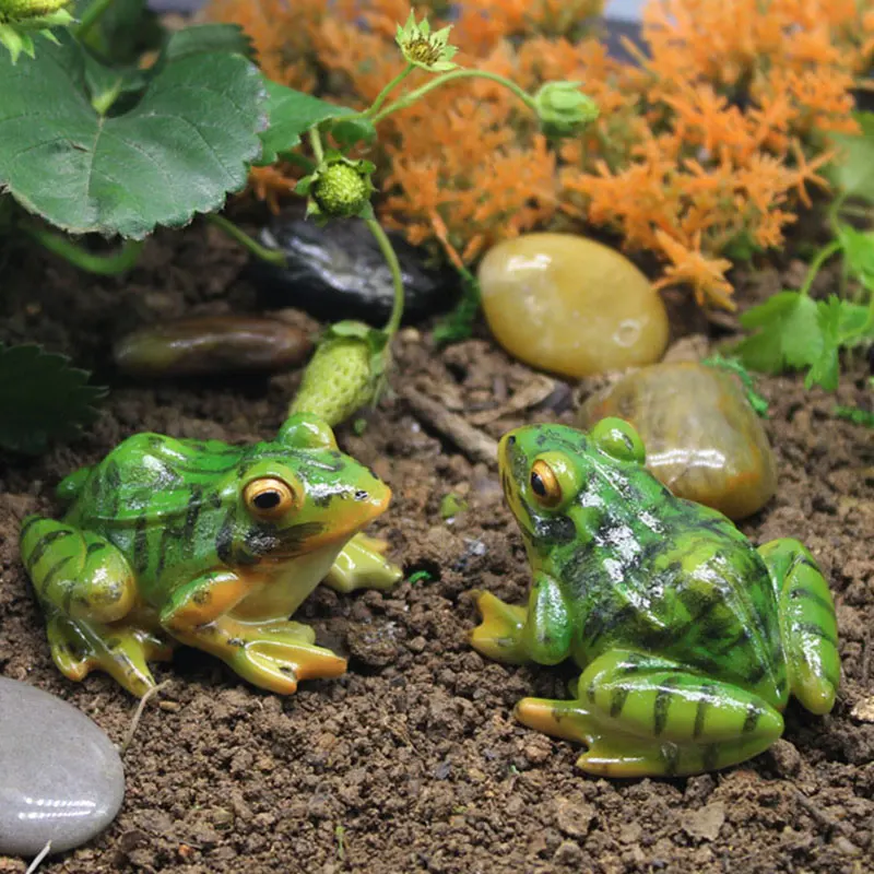 

Cute Artificial Frog Mini Resin Crafts Fairy Garden Miniatures DIY Terrarium Succulents Miniatures Micro Landscape Decoration