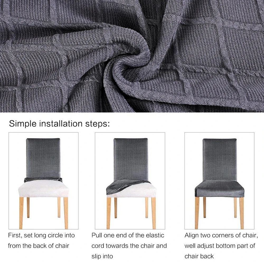 Эластичный Чехол для стула из спандекса 1/2/4/6 шт. эластичный чехол сидений