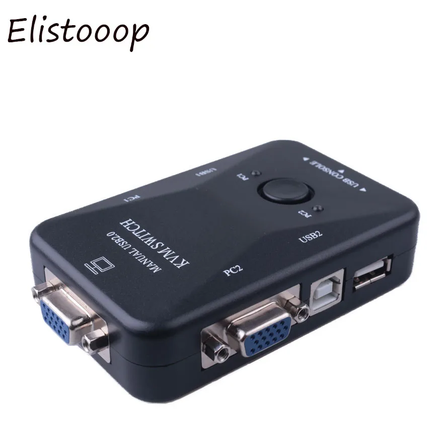 KVM-переключатель USB 2 порта VGA переключатель SVGA Box 2.0 клавиатура мышь 1920*1440 |