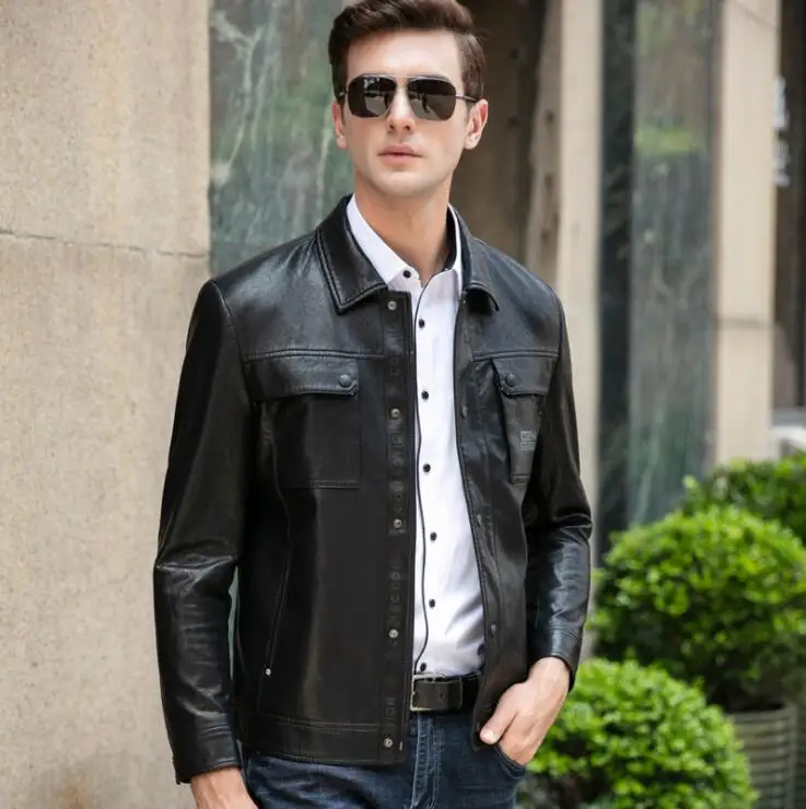 mens leather jacket youth motorcycle coat men jackets Multi-pocket clothes personalized autumn jaqueta de couro street fashion