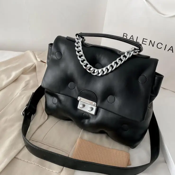 

Женская сумка через плечо, из искусственной кожи, с цепочкой