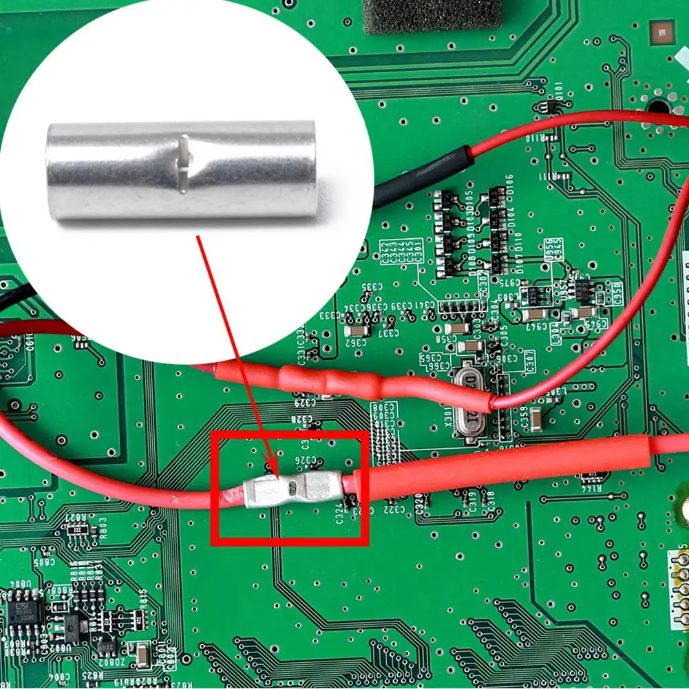 Dragonpad 240 шт. AWG Gauge неизолированные стыковые разъемы неизолированный провод