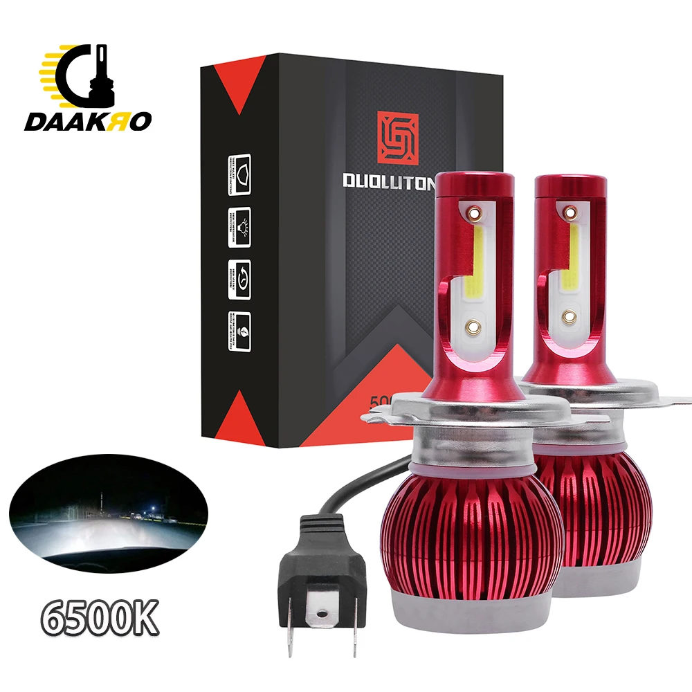 2 шт./партия, светодиодный фонарь для автомобиля H8 H9 H11 9006 H4 H1, комплект для преобразования автомобильных лампочек 6500 K, супер яркий Hi/Lo луч, 110 Вт, 13000лм