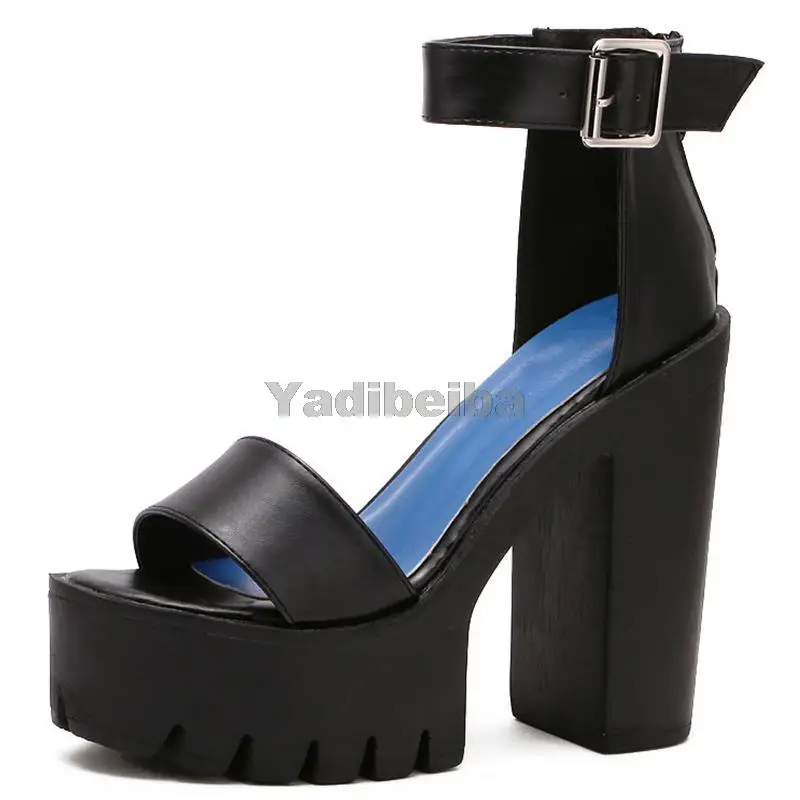 

Босоножки женские на платформе и Высоком толстом каблуке, черные или Белые Повседневные туфли-лодочки, лето 2021