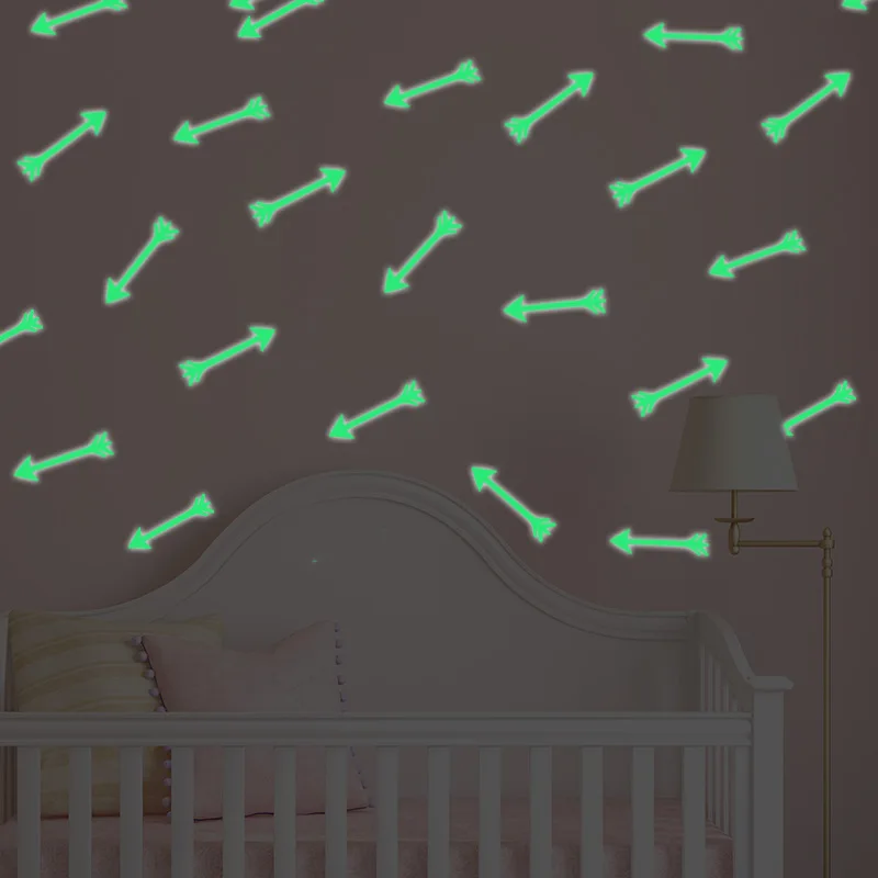 Мультяшные флуоресцентные наклейки с изображением единорога кошки мыши сердца