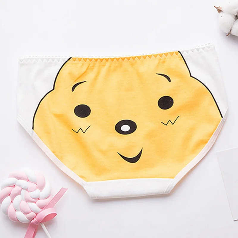 Милые Мультяшные трусы для девочек с принтом kawaii, женские трусики, нижнее белье, дышащее, комфортное, свежее, с низкой талией, хлопковое нижнее белье для девушек