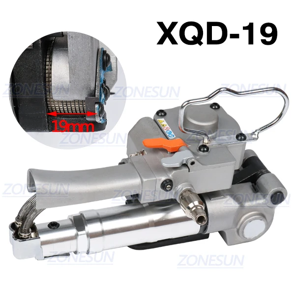 XQD-19 ZONESUN XQD-25 пневматическая ПП и ПЭТ обвязочная машина для 19-25 мм горячего расплава обвязочная машина - Цвет: XQD-19