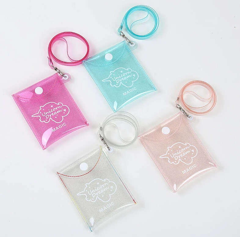 Местный запас Кошелек для монет мини кошелек модный зажим прозрачный клатч