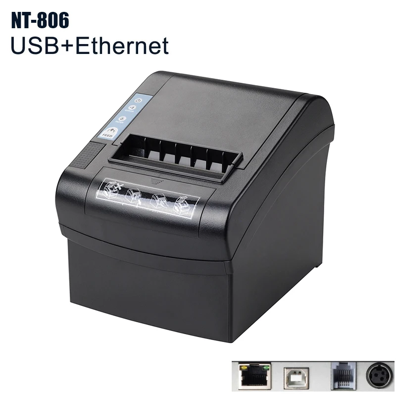 NT-806 80 мм Термопринтер автоматический резак ресторан кухня POS принтер USB+ Серийный+ Ethernet Wifi Bluetooth NETUM
