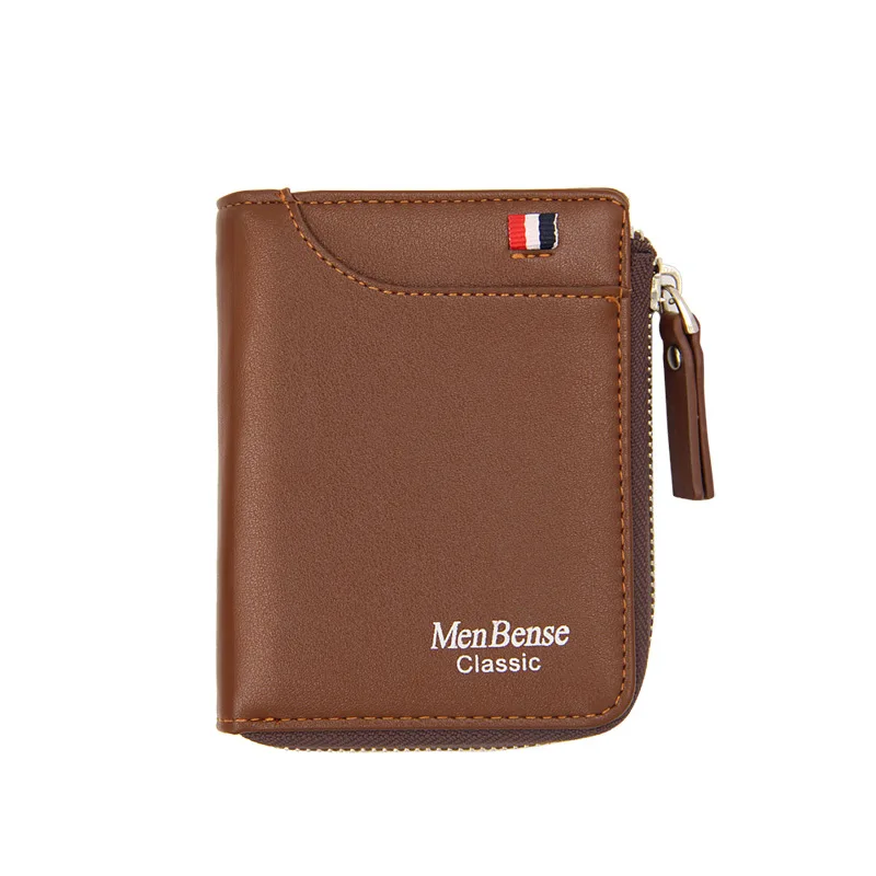 Мини Мужской кошелек на молнии женский короткий с отделением для карт сумка