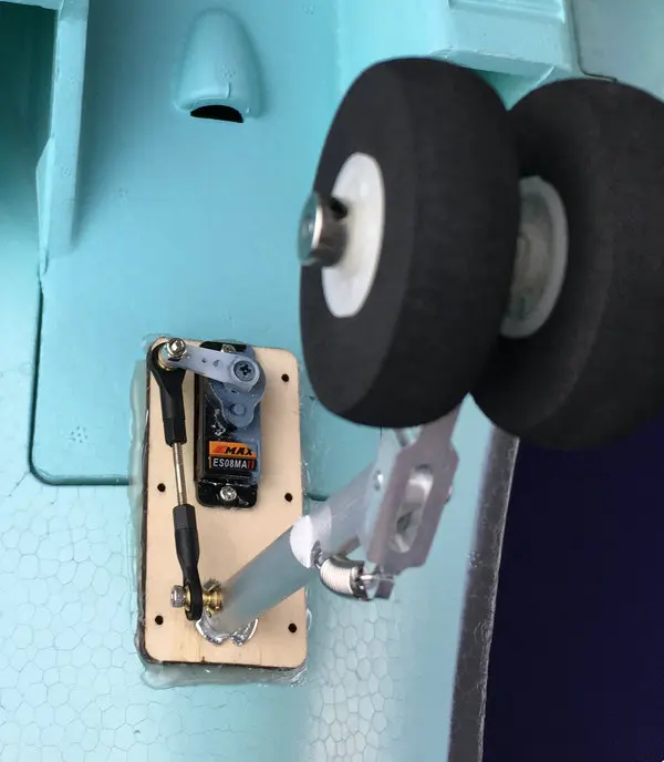 EPO SU27 Собранный пенокартон алюминиевый посадочный механизм DIY RC набор самолетов с передним рулем для FPV RC самолет с неподвижным крылом