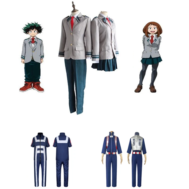 Boku без герой Академии AsuiTsuyu Yaoyorozu Момо школьная Униформа мой OCHACO URARAKA haku Косплэй