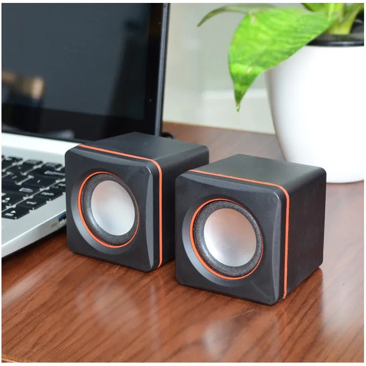 

Mini Speaker D-O2A / 101Z 2.0 For Laptop, PC And Mobile Phone 3D Stereo Music Surround Bass Box Mic