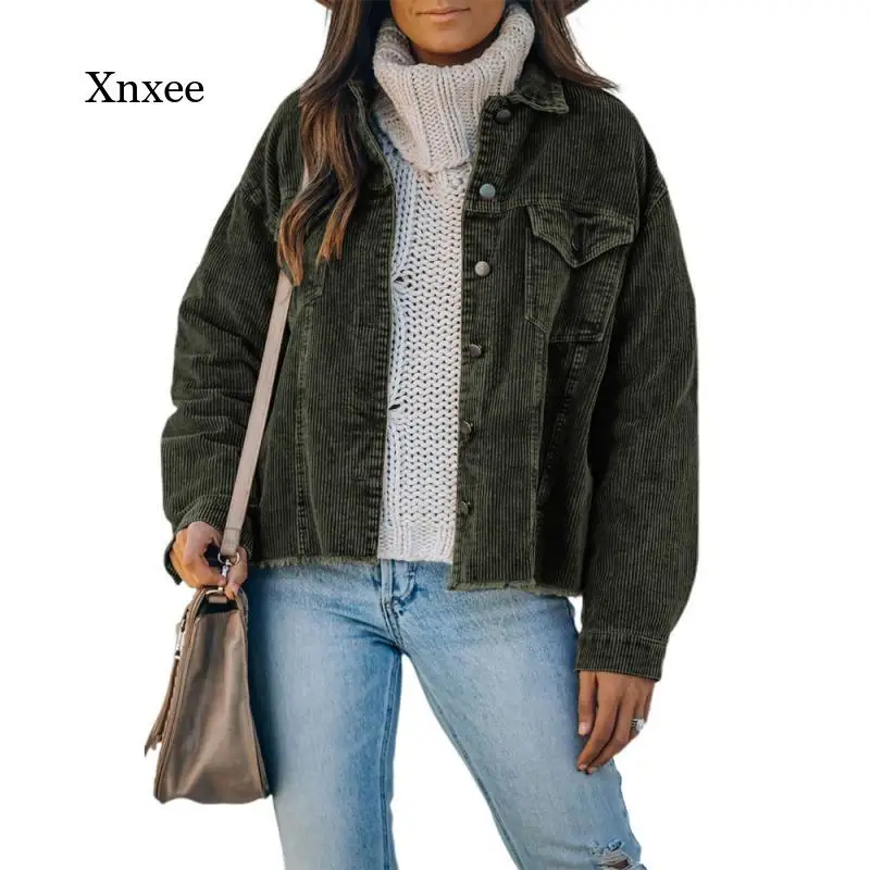 Осенне-зимняя женская новая куртка модная однотонная однобортная простая