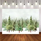 Фон для фотосъемки с изображением зимней заснеженной сосновой лески Рождественский фон декор для фотостудии фон для фотосъемки реквизит для фотосъемки