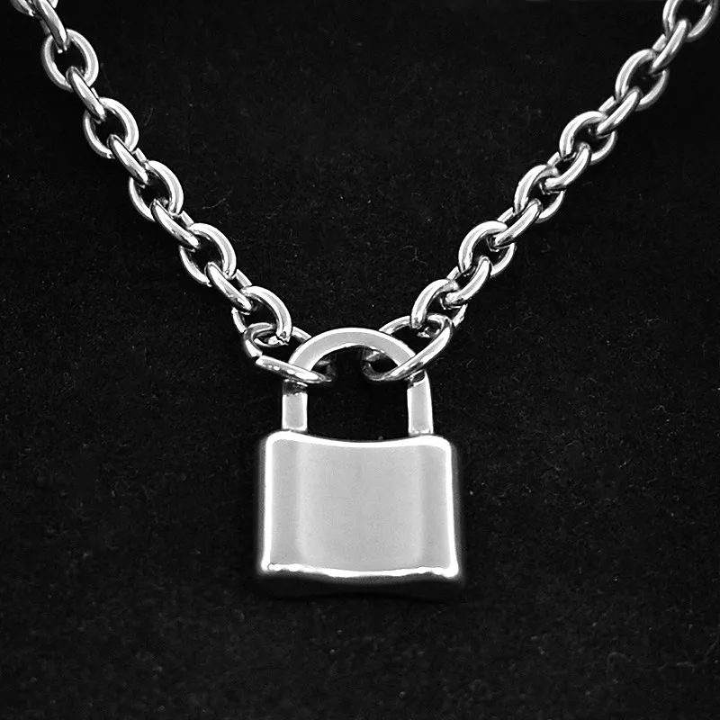 Ожерелье женское из нержавеющей стали длинная цепочка серебристого цвета с