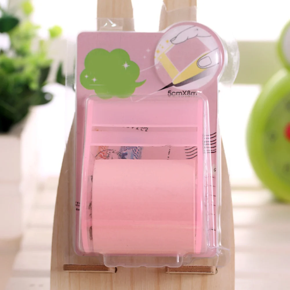 

4Pcs Sticky Notepads Roll Super Self-Stick Notes with Tape Dispenser Memo Pad for Home School Office(Random Color)