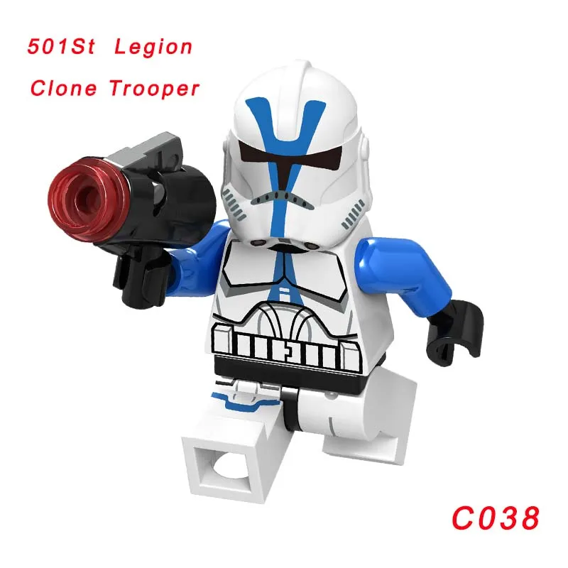 C038 Одиночная Звездные войны кирпич Боевой Дроид Malbus Leia Luke Skywalker Qui Gon Ro-Gr супер Боевой Дроид K2So строительный блок - Цвет: C038