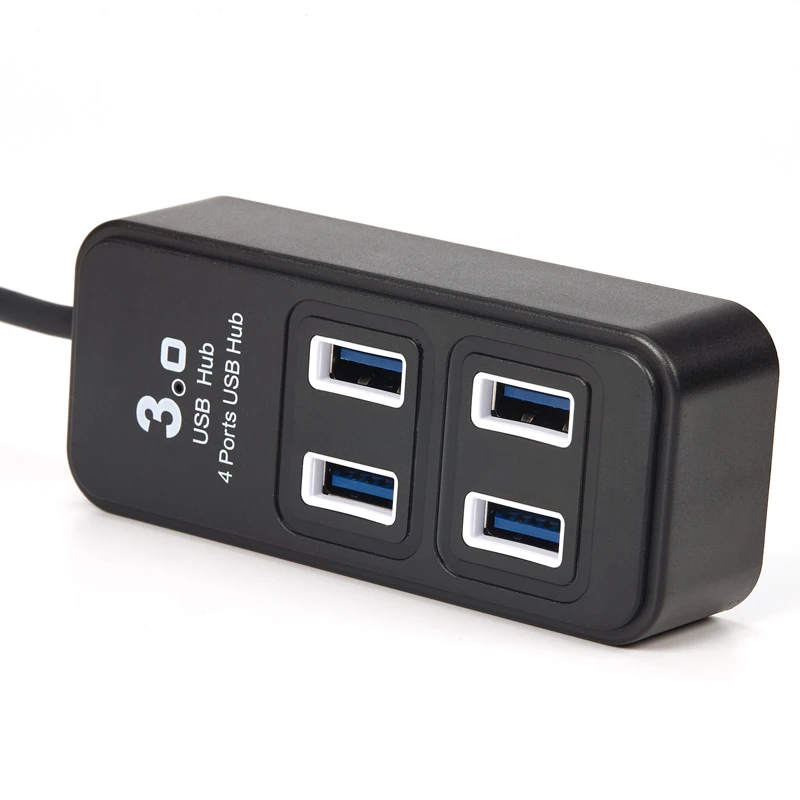 USB Hub3.0 4 Порты и разъёмы USB 3,0 концентратор разветвитель Мульти USB hab высокое Скорость 5 Гбит/с USB хаб для Macbook ноутбука ПК планшетный компьютер аксессуары