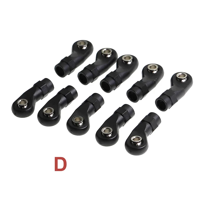 

10Pcs Plastic M4 Rod End Link Linkage Balls Joint Head for 1/10 RC Car Crawler Axial SCx10 II 90046 TRAxxAS TRx4
