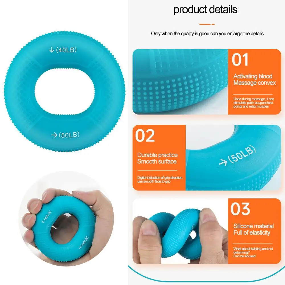 Силиконовый регулируемый захват для рук кольцо пальцев тренажер предплечья