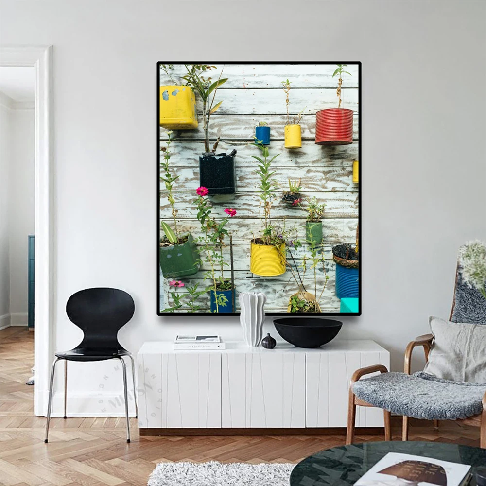 

Flowers Background Wall Canvas Painting Nordic Decoration Home Modern Wall Art Picture For Living Room Decor Posters And Prints