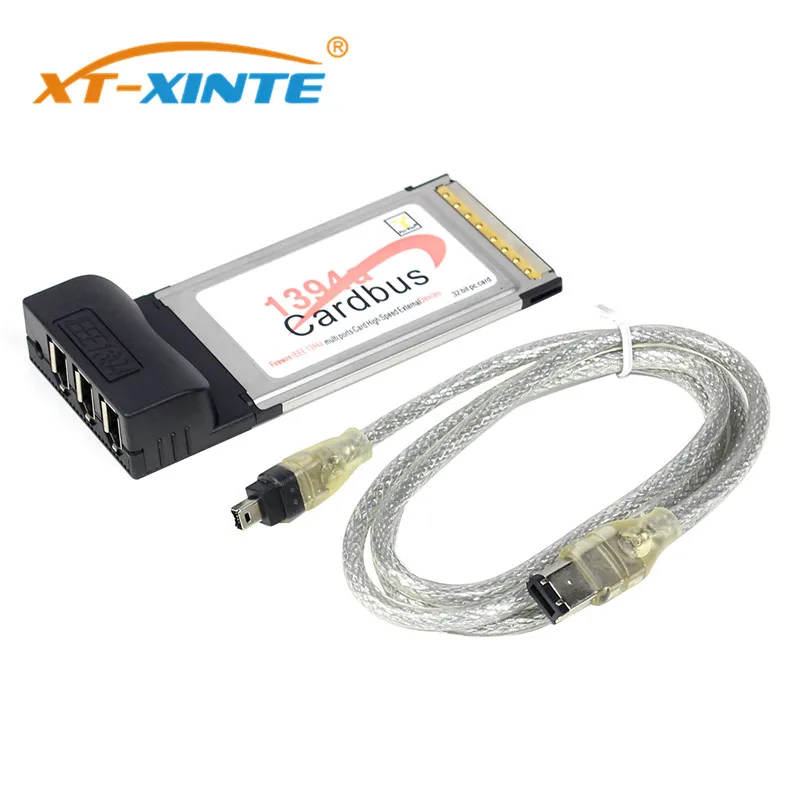 2 порта/3 порта 6Pin 1394A IEEE для карты FireWire 1394 CardBus 54 мм цифровой камеры PCMCIA DV