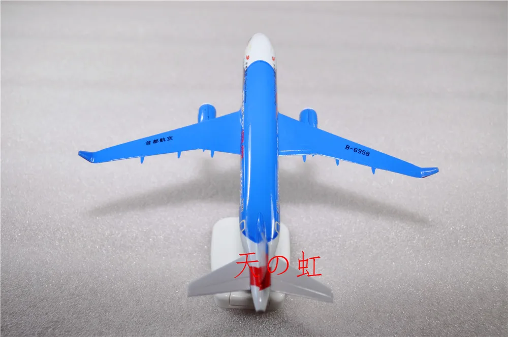 NEW 20cm Alloy Metal Capital Airlines Airbus 320 A320 Diecast Airplane Model Airways Plane w Stand Aircraft Kids Gift Toys | Игрушки и