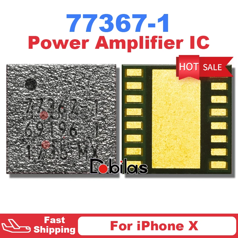 

3Pcs 77367-1 GSMPA_K New Original For iPhone X Power Amplifier IC SKY77367-1 PA IC QFN Signal Module Chip Integrated Circuits