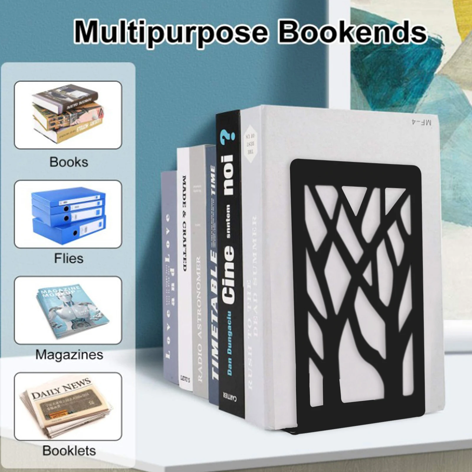 Металлическая подставка для книг в форме дерева | Дом и сад