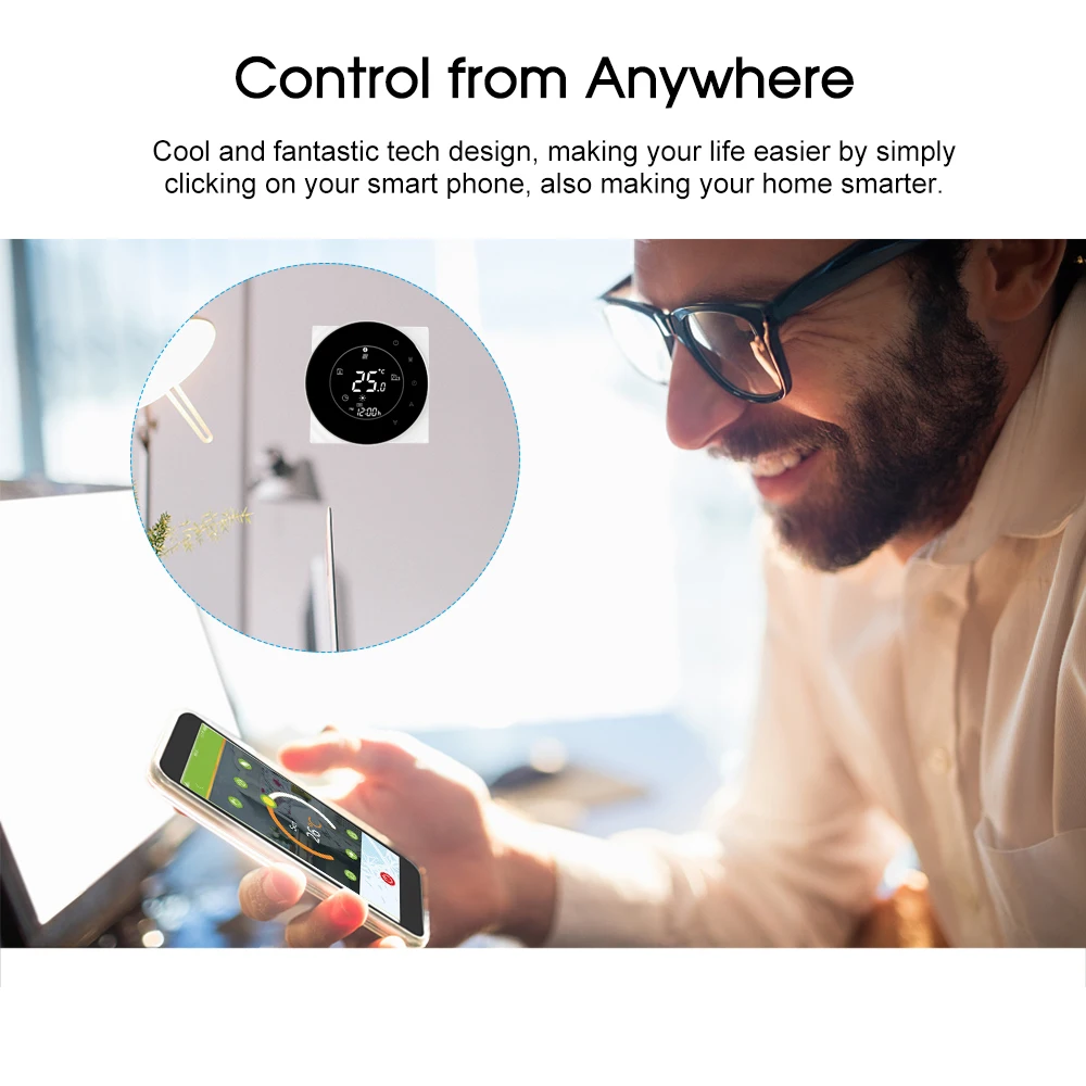 Умный термостат с Wi Fi и электрическим подогревом цифровой регулятор температуры