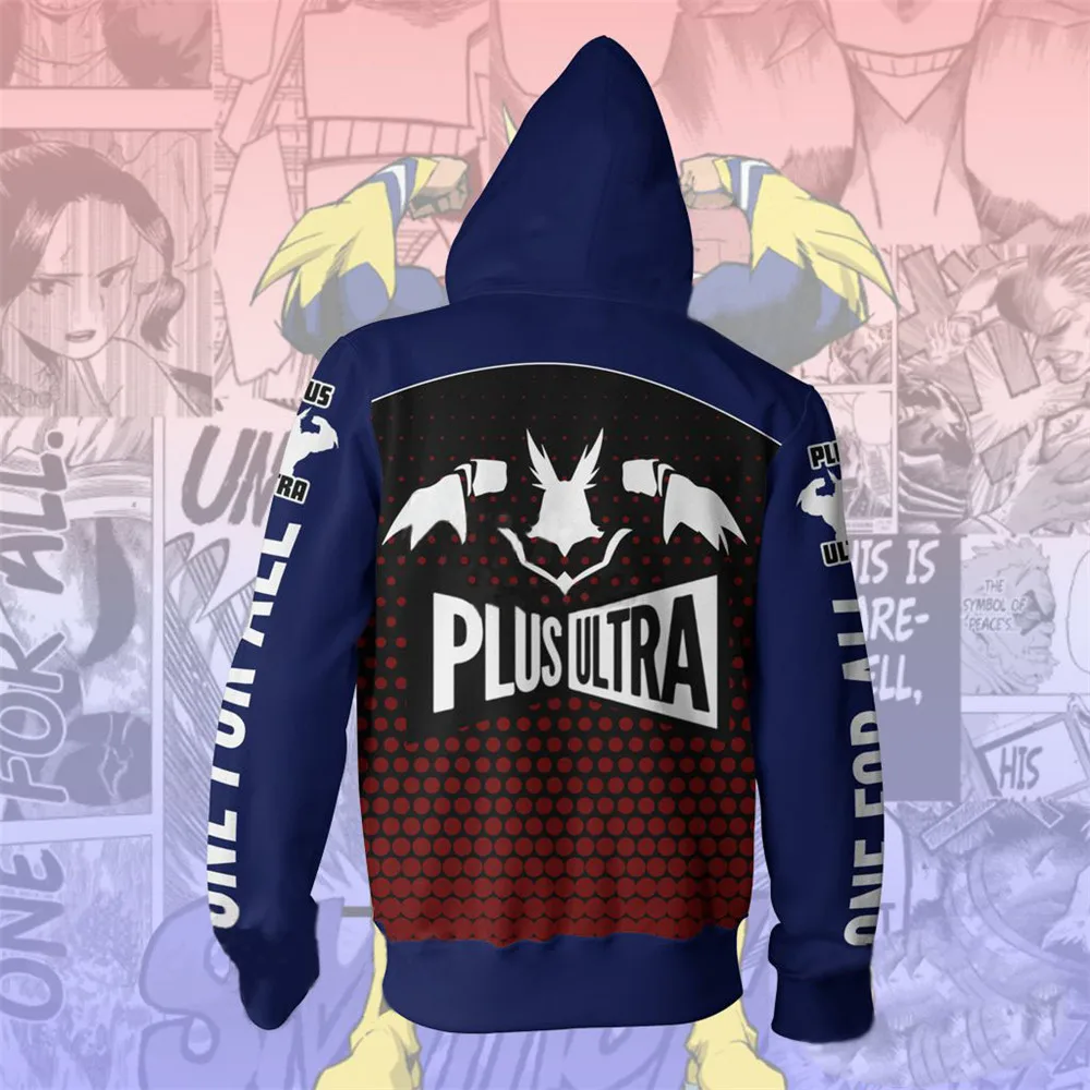 Толстовка с капюшоном All · Might Костюм для косплея Аниме My Hero academic Bakugou Katsuki Midoriya Izuku