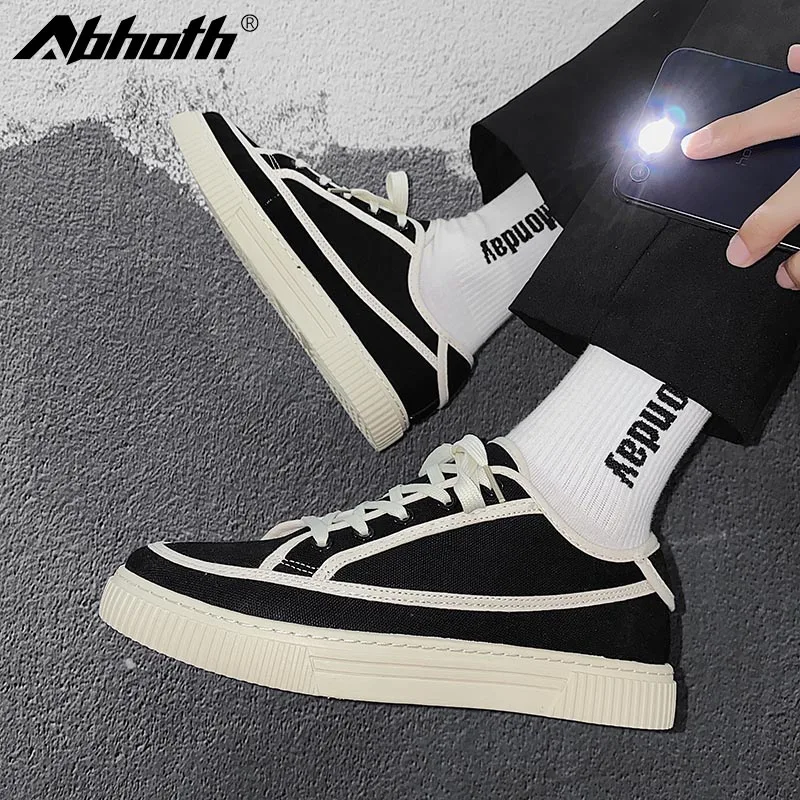

Abhoth 2021 The New Men's Casual Shoes Spring and Autumn Casual Shoes for Man Youth Trend Height Increasing Breathable Sneakers