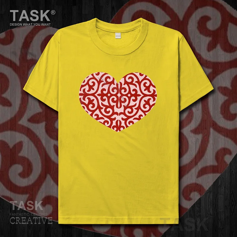 Kazakhstan KAM Kazakh short-sleeved T-shirt male KAZAKH totem Special ethnic half-sleeved clothes summer Fashion 05 | Мужская одежда