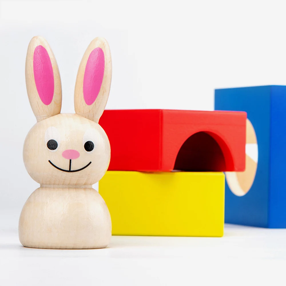 

Новый деревянный кролик, Волшебная коробка и секретный кролик Boo, волшебная игра в прятки, интересные игрушки для развития мозга, детские иг...