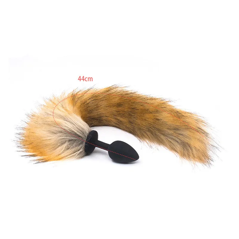 Анальная пробка из Анальное удовольствие силикона лисий хвост для игр взрослых