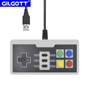 usb joystick wired gaming controller retro nes fc gamepad for pc laptop computer tv for windows mac linux android free global shipping