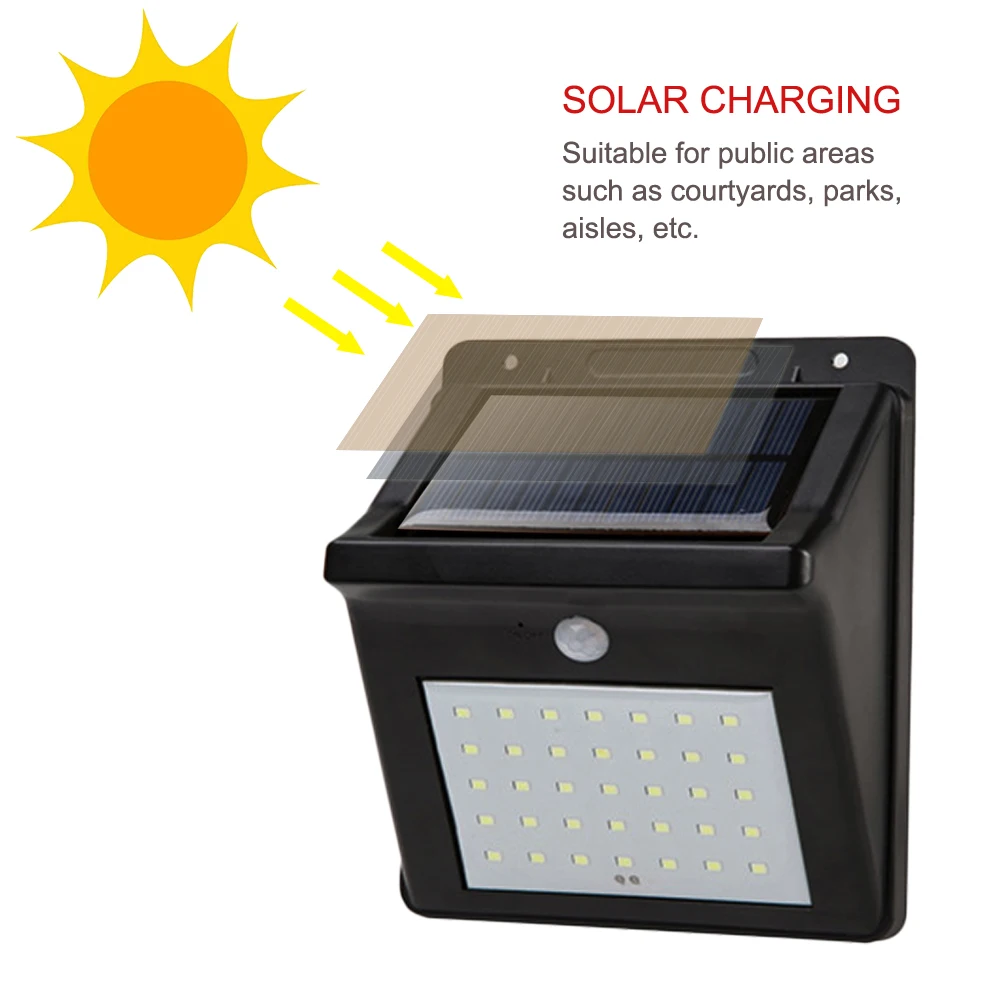 

Montion Ativated Waterproof Solar Lamp Explosion-proof Spotlights Wall Lamp