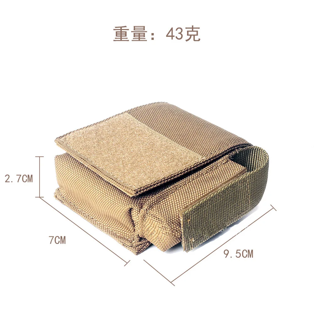 EDC Cigarette Pack Battery Pack Accessories Kit Package MOLLE Auxiliary Bag Mini Waist Bag