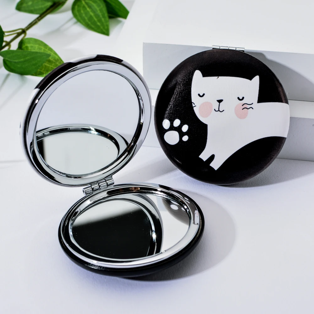 Мультяшный женский косметический инструмент модные зеркала для девочек мини-Кот