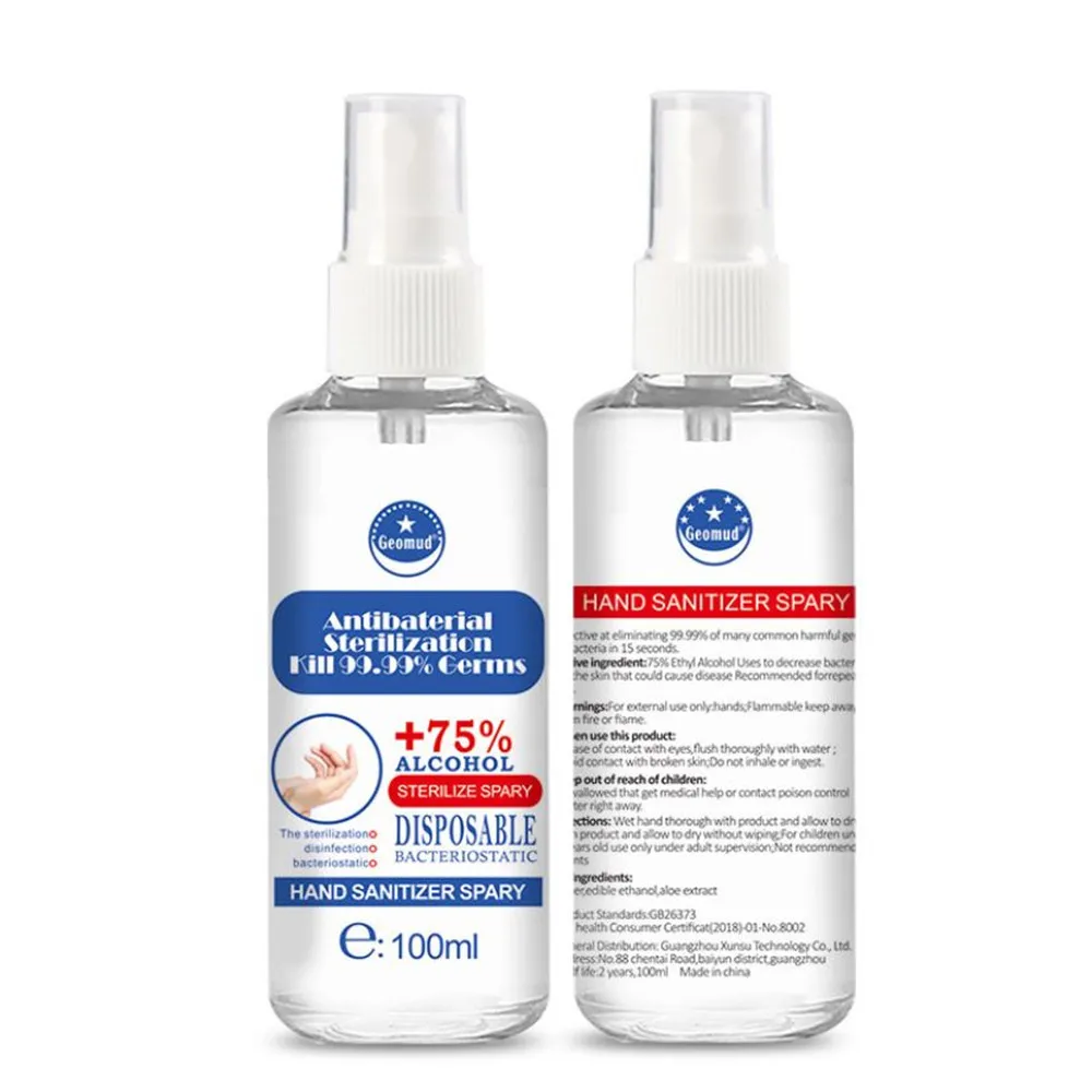 100 мл портативный Быстросохнущий дезинфицирующее средство для рук