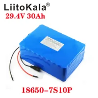 LiitoKala 29.4v 10ah 20ah 30ah 40ah  24V 250W 350W 500W 750W Ebike battery electric bicycle battery 24V 20ah lithium battery