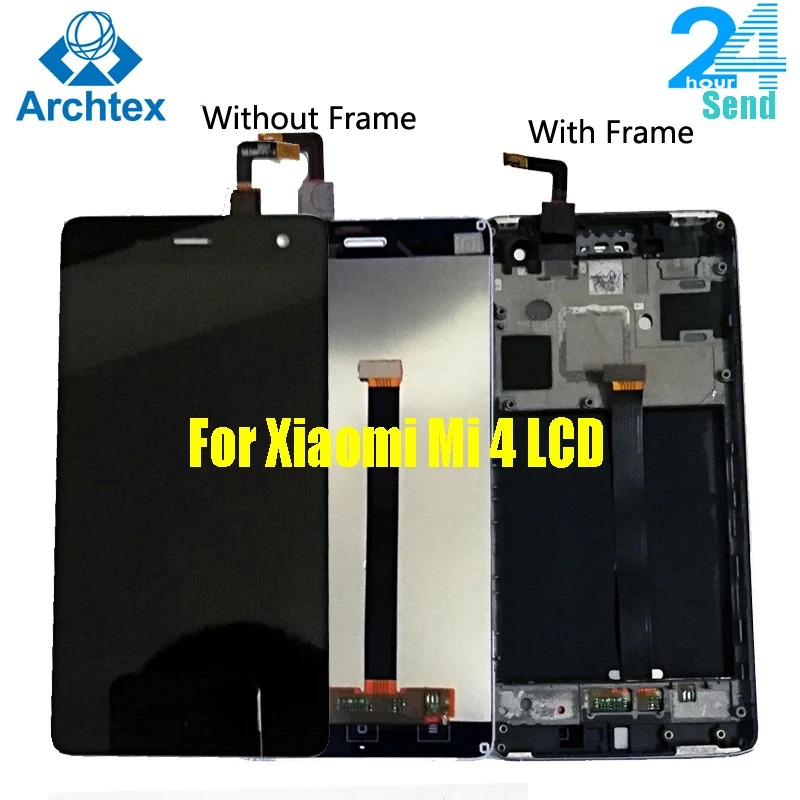 5 0 &quotОригинальный дисплей для XIAOMI Mi4 ЖК сенсорный экран с рамкой Xiaomi ЖК-дисплей Mi 4