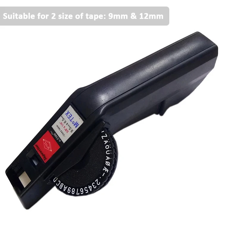 Embossing E-5500B motex Manual Label Printer with 5 tapes plastic lettering machine for 3D embossing 9/12mm label tape black | Компьютеры