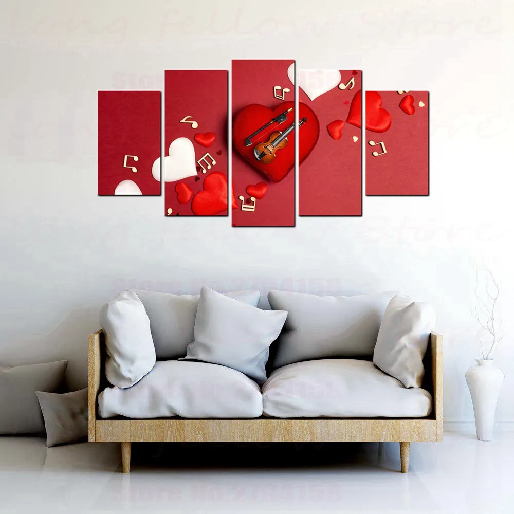 Натюрморт Печать на холсте скрипка электрическая гитара Музыкальные картины для