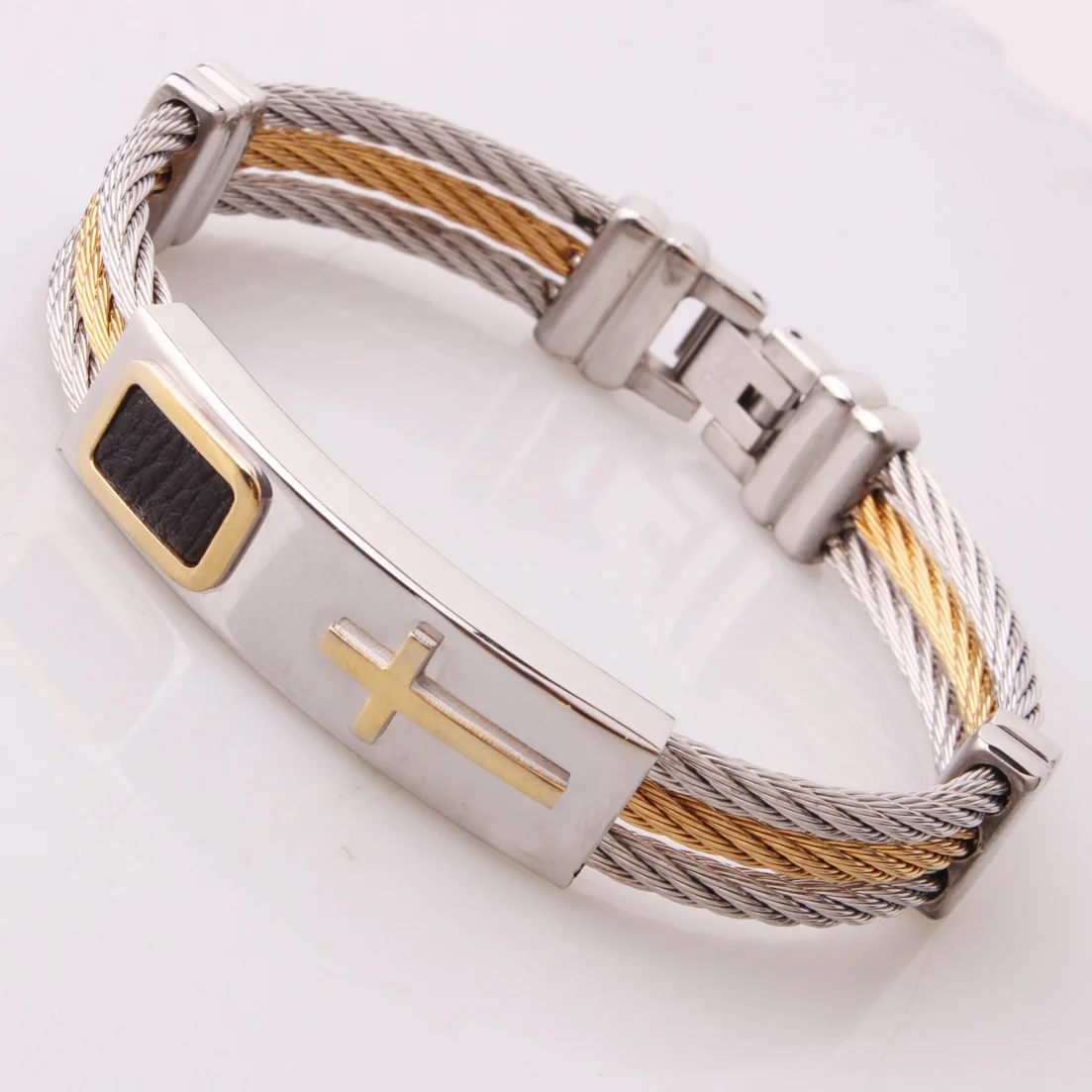 Мужской браслет из нержавеющей стали в стиле панк-рок | Украшения и аксессуары